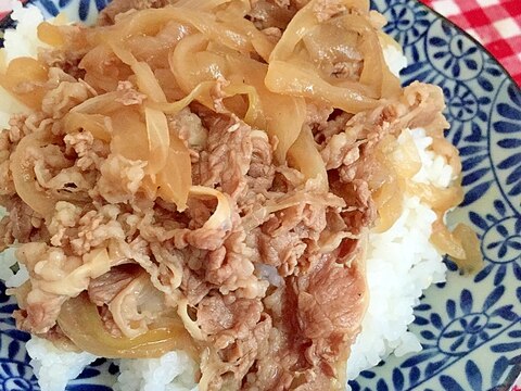 麺つゆで牛丼の具 麺つゆで牛丼の具